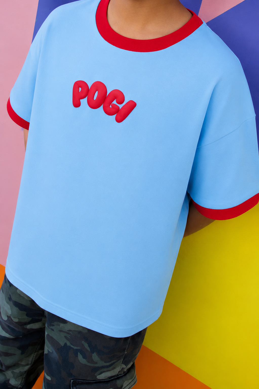 POGI RETRO CONTRAST TEE